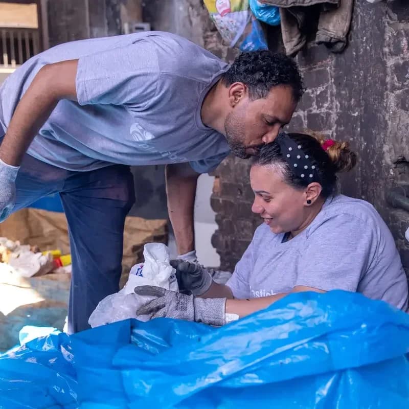 Magda and Bashay at work