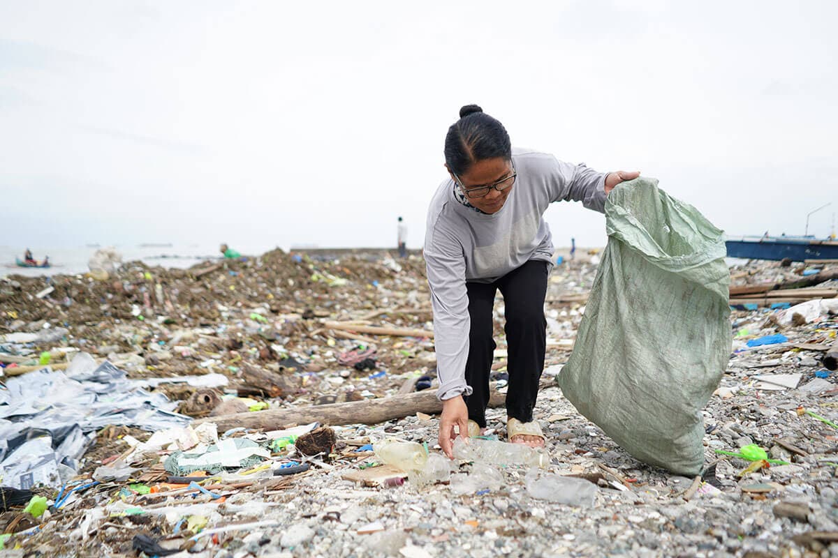 Plastic Bank collection community member from Baseco, Tondo, Manila, Philippines.